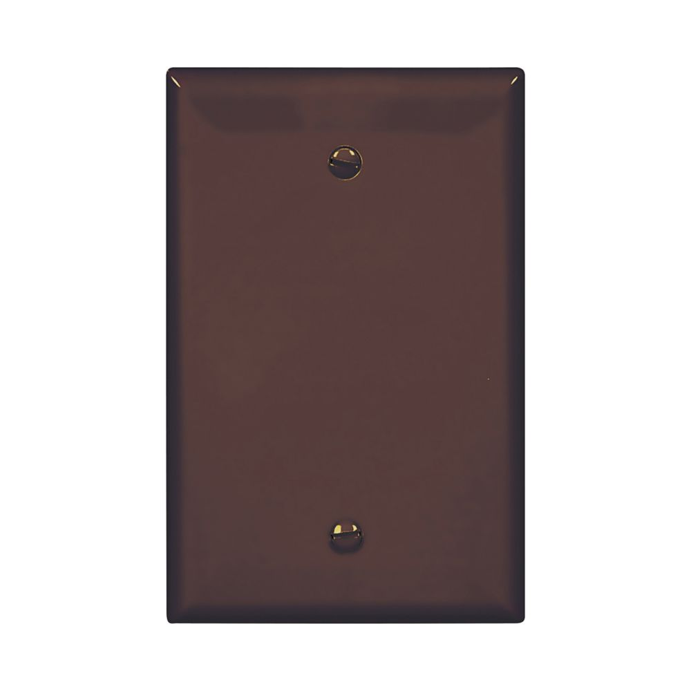 Cooper Wiring Devices PJ13B Wallplate Single-gang Mid-size Blank Cutout Brown Polycarbonate