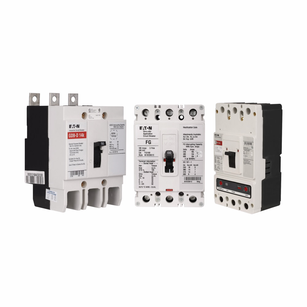 Cutler-Hammer GHB2015 Molded Case Circuit Breaker 15A Two-Pole 480Y/277Vac UL Listed