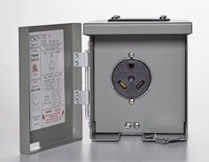Connecticut Electric CESMPS13HR RV Power Outlet 30 Amp Tt-30 120V NEMA 3R Powder Coated Steel