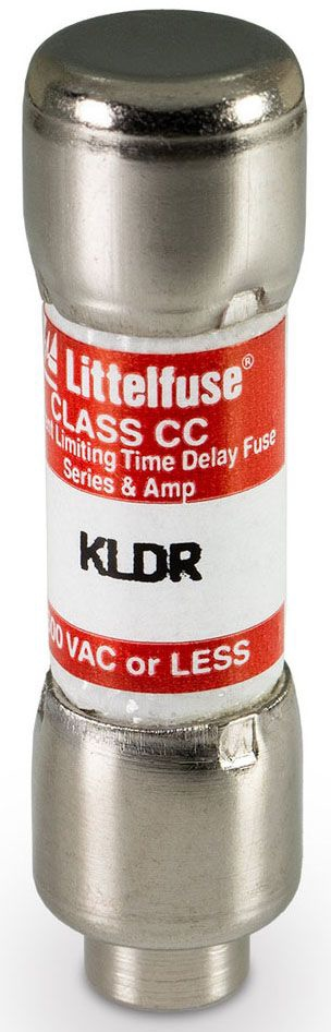 Littelfuse KLDR05.6TXP Class CC Time Delay Fuse 5.6A 600VAC 200000A Interrupting Melamine Nickel-Plated Bronze