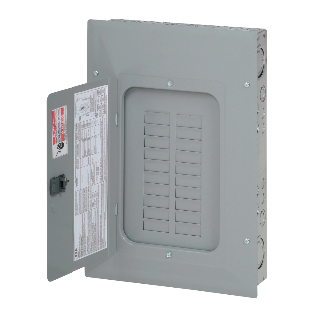 Cutler-Hammer 3BR1224L125 Loadcenter 24 Circuits 125A Three-Phase Aluminum Bus Metallic NEMA 1 Enclosure