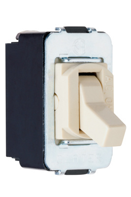 Pass & Seymour ACD3I Toggle Switch 15A Single Pole Screw Terminal Ivory Matte