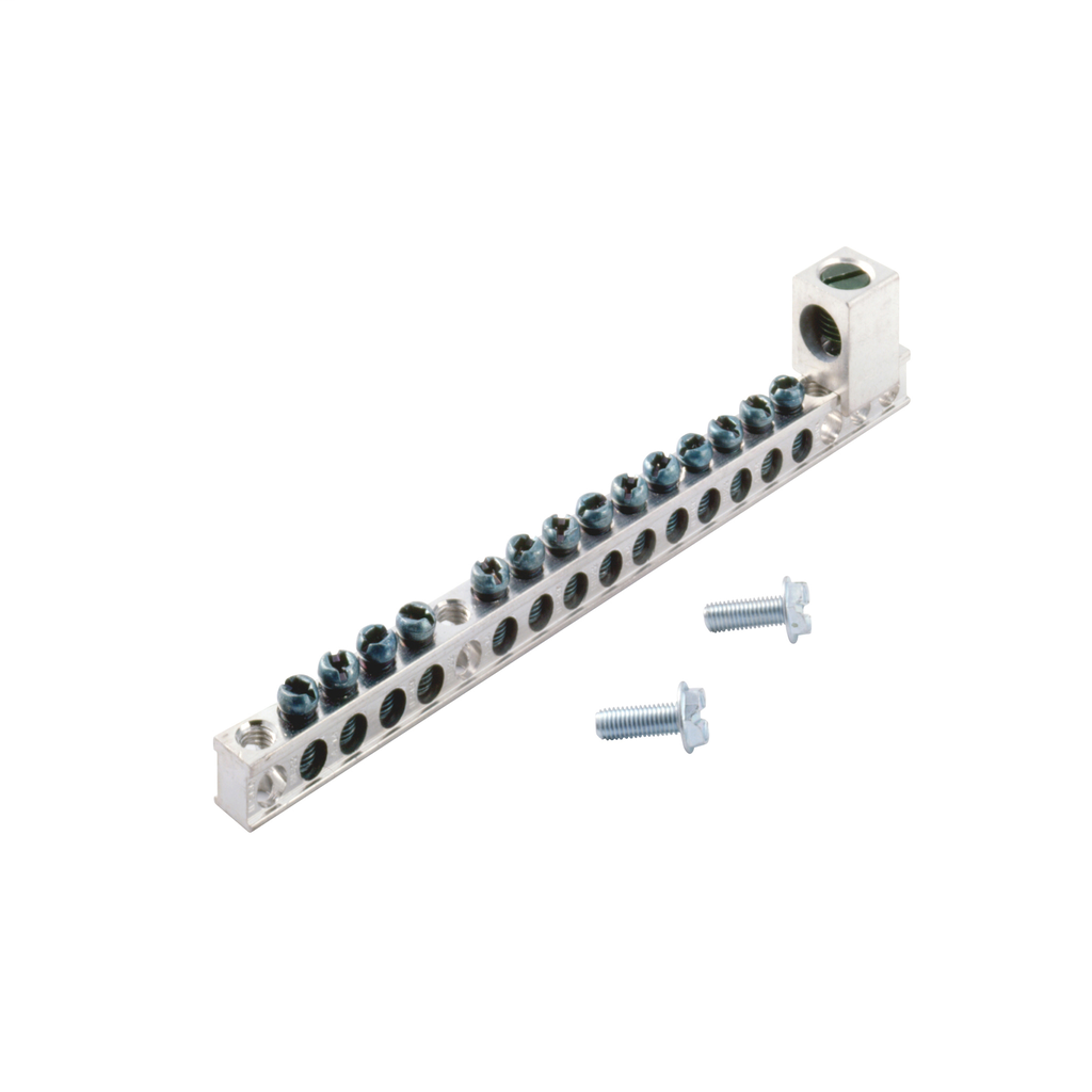 Cutler-Hammer GBK1420 Ground Bar Kit 14-Terminals 1-3/4 in Mounting Hole Distance 3/4 in