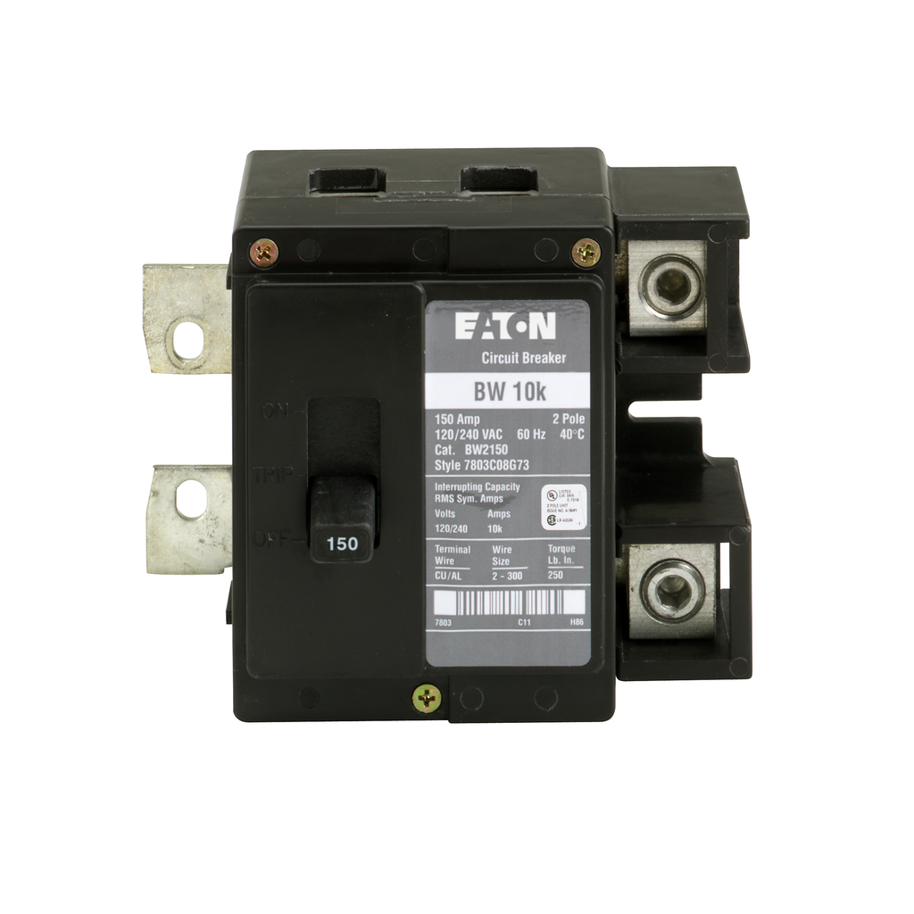 Cutler-Hammer BW2150 Plug-On Circuit Breaker 150A 120/240V 2-Pole 10 kAIC