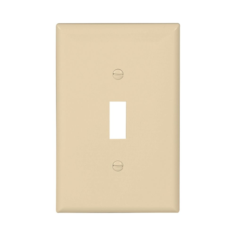 Cooper Wiring Devices PJ1V Wallplate Toggle Switch Single-gang Mid-size Ivory Polycarbonate