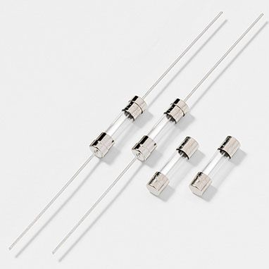 Littelfuse 0239005.VXP Miniature Glass Cartridge Fuse 5A 125VAC Slow Blow Nickel-Plated Brass Cap