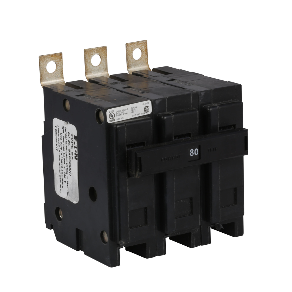 Cutler-Hammer BAB3100H Circuit Breaker 100A 240V 10 kAIC Three-pole Quicklag Bolt-on