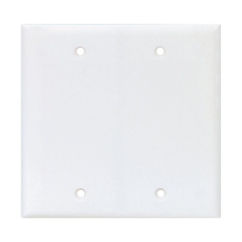 Cooper Wiring Devices PJ23W Wallplate Mid-size Two-gang Polycarbonate White