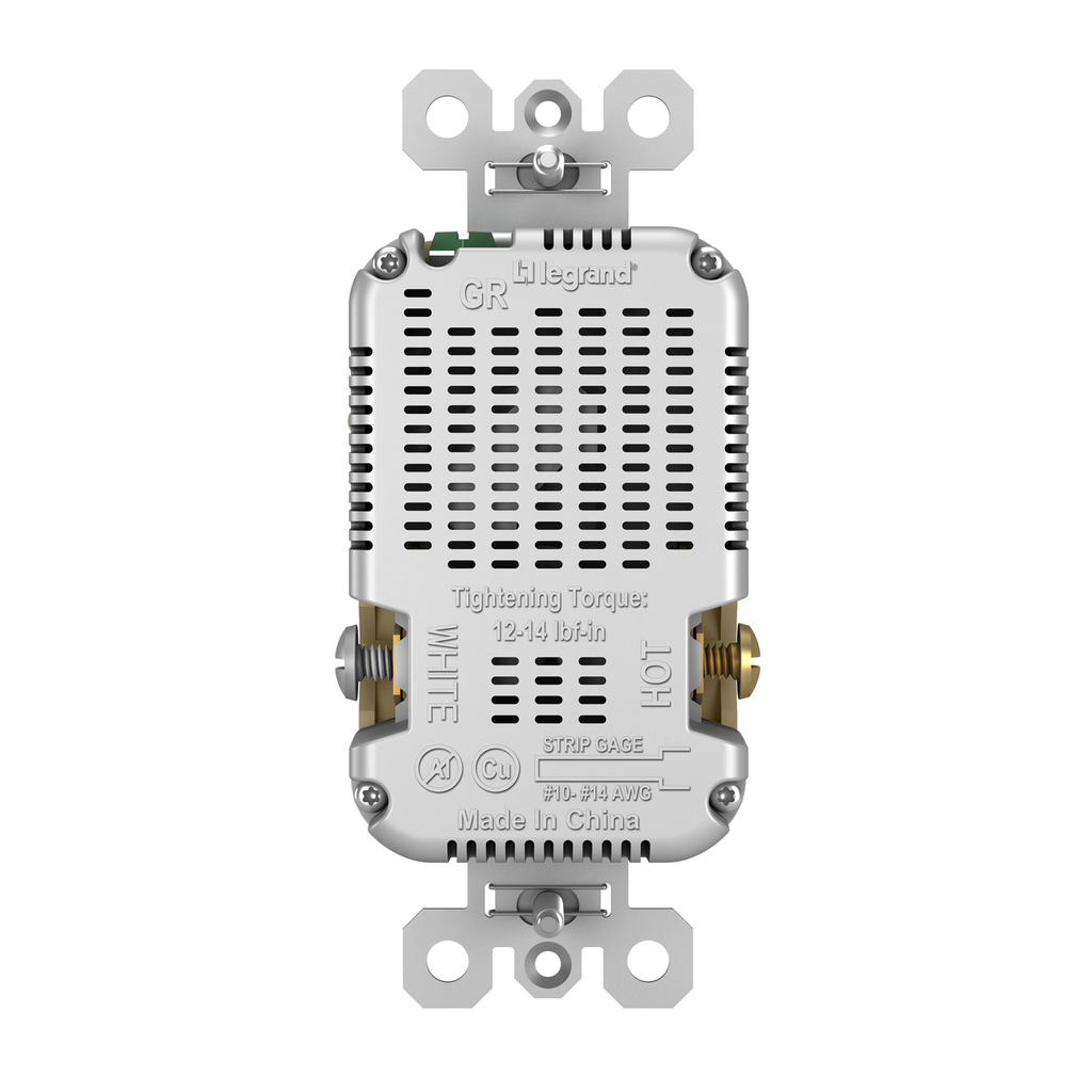 Pass & Seymour TR20USBACI USB Charging Outlet 125V 20A Tamper-Resistant Double Pole 3.1A USB Ivory