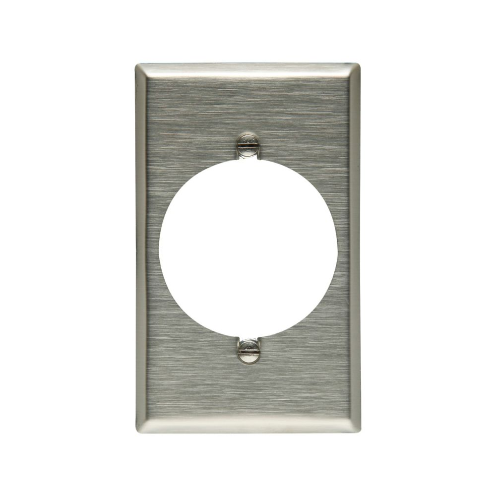 Cooper Wiring Devices 93221-BOX Wallplate Single-Gang 2.15 in Hole Stainless Steel