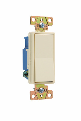 Pass & Seymour 2601I Decorator Switch 15A 120/277VAC Paddle Ivory Thermoplastic
