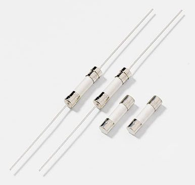 Littelfuse 0216010.P Ceramic Tube Fuse 10A 250VAC Fast Acting Nickel Plated Brass Cap