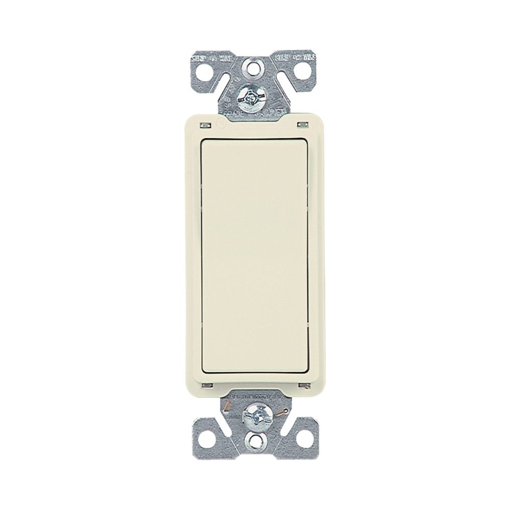 Cooper Wiring Devices 7504LA-BOX Switch Decorator Four-way 15A 120/277V Flush Mount Light Almond Thermoplastic