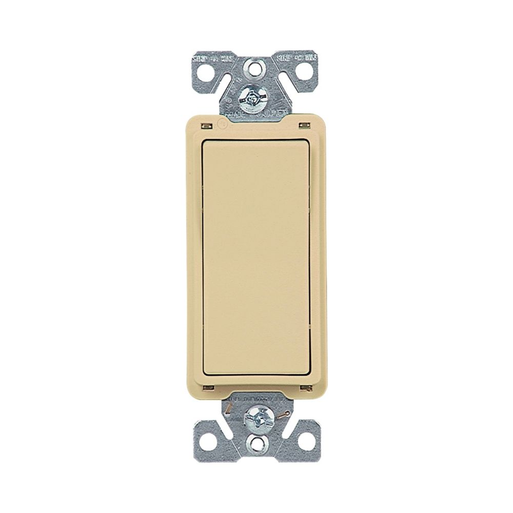 Cooper Wiring Devices 7504V-BOX Decorator Switch Four-way 15A 120/277V Ivory Thermoplastic