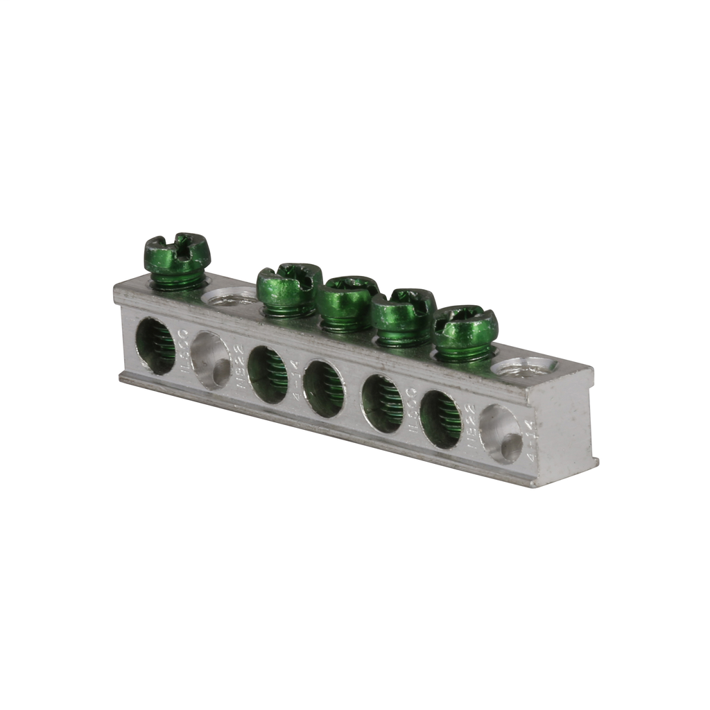 Cutler-Hammer GBK5 Ground Bar Kit 3/4 in 1-3/4 in Mounting Hole Distance Five-Terminals