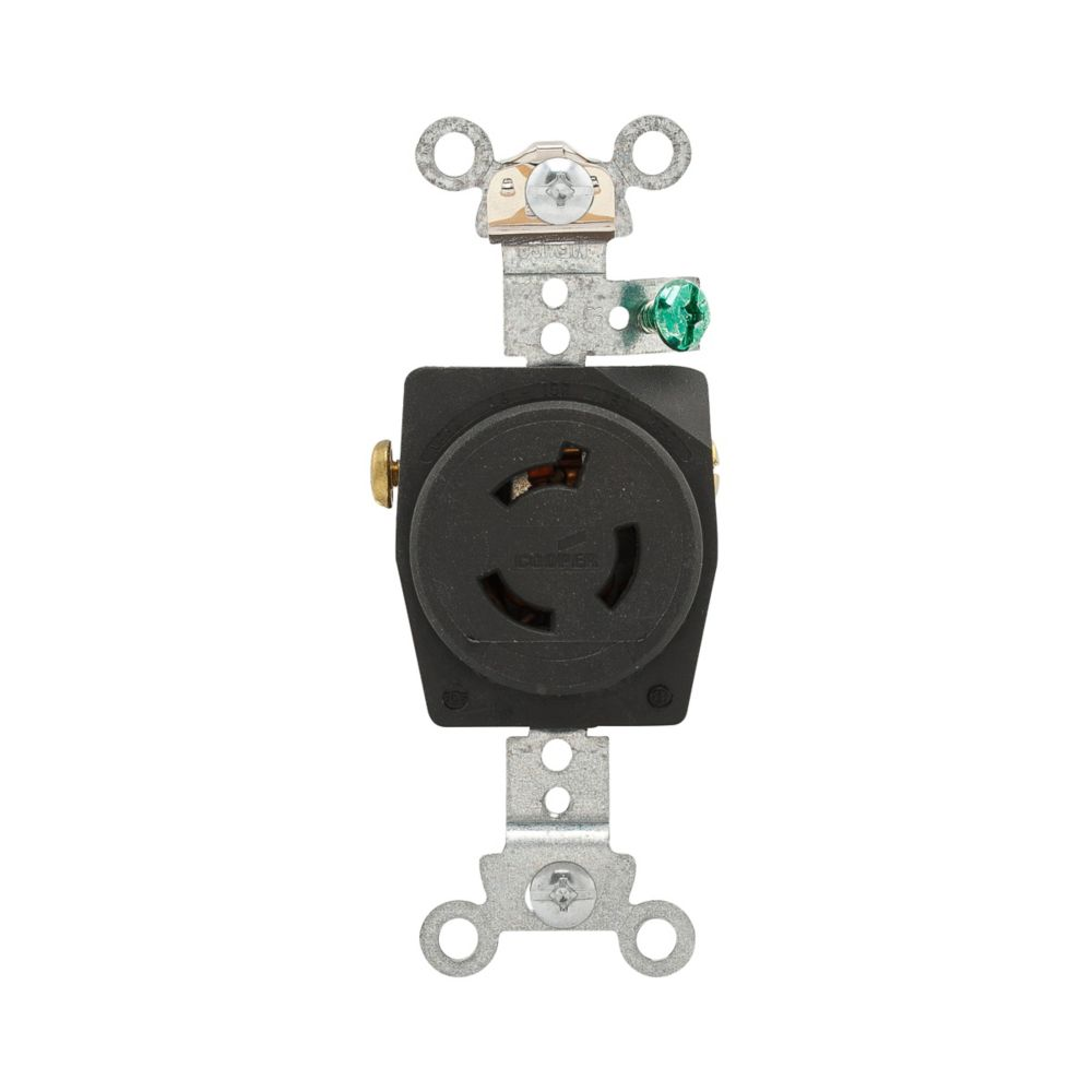 Cooper Wiring Devices CWL615R Locking Plug NEMA L6-15 250V 15A Two-pole Glass-filled nylon Black