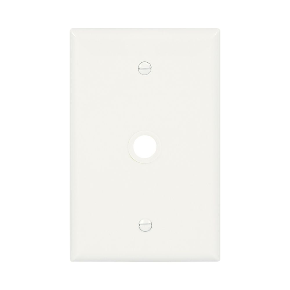 Cooper Wiring Devices PJ11W Mid-size Wallplate Single-gang Standard receptacle White Polycarbonate